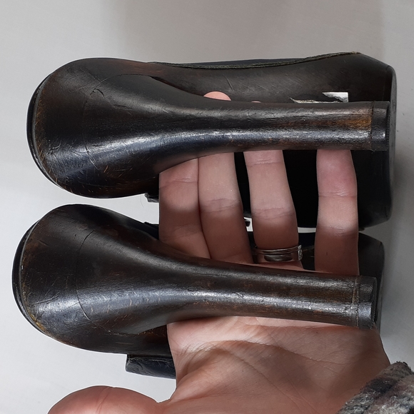 Gucci 90s leather mules heels platform - Picture 10 of 13